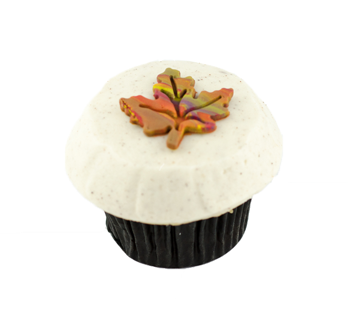 We bake our cupcakes fresh daily. (Shown: Pumpkin Cupcake cupcakes.)