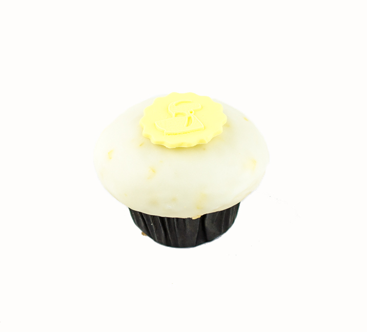 We bake our cupcakes fresh daily. (Shown: Lemon cupcakes.)