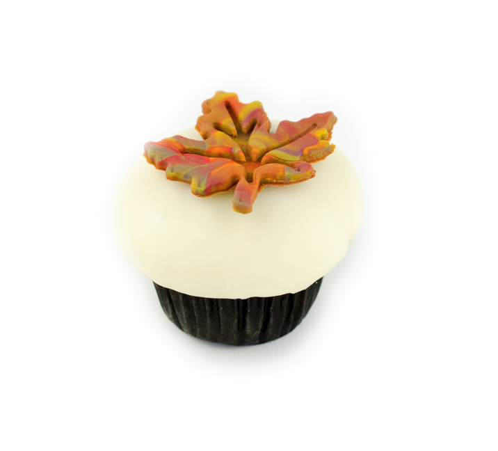 We bake our cupcakes fresh daily. (Shown: Pumpkin cupcakes.)